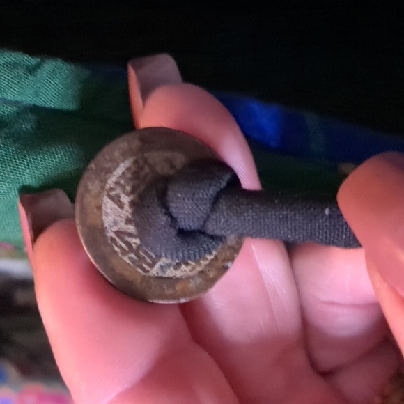 Vintage WE BE BOP* patchwork lined long sleeve jacket front closure back detail - Picture 15 of 15